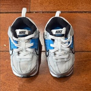 Nike Kids' Gray and Blue Sneakers